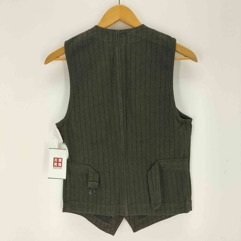 ダブルアールエルラルフローレン RRL RALPH LAUREN ストライプド ジャスペ ツイル ベスト メンズ XS