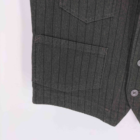 ダブルアールエルラルフローレン RRL RALPH LAUREN ストライプド ジャスペ ツイル ベスト メンズ XS