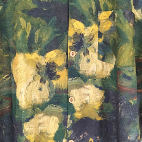 RFAUSNTIY 総柄 S/S 開襟シャツ メンズ
