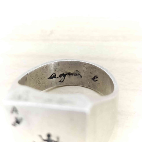 アニエスベーオム Agnes b.homme レザールリング メンズ 18号