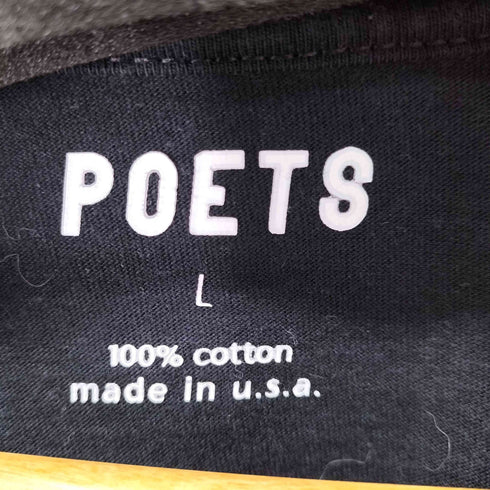 POETS MADE IN USA フロントロゴプリント S/S Tシャツ メンズ import:L