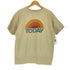 ネセサリーオアアンネセサリー Necessary or unnecessary TODAY フロントプリント クルーネック半袖スウェット Tシャツ レディース M