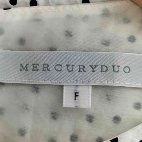マーキュリーデュオ MERCURYDUO ドット柄ティアードマキシワンピース レディース FREE