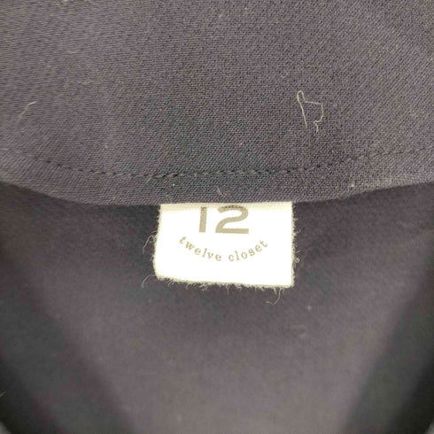 12 closet トゥエルブクローゼット ノーカラー コート レディース JPN:38