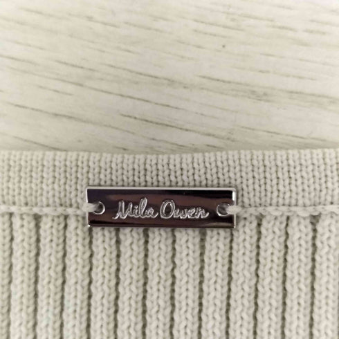 ミラオーウェン Mila Owen 24SS ノースリーブリブニットワンピース レディース JPN:0