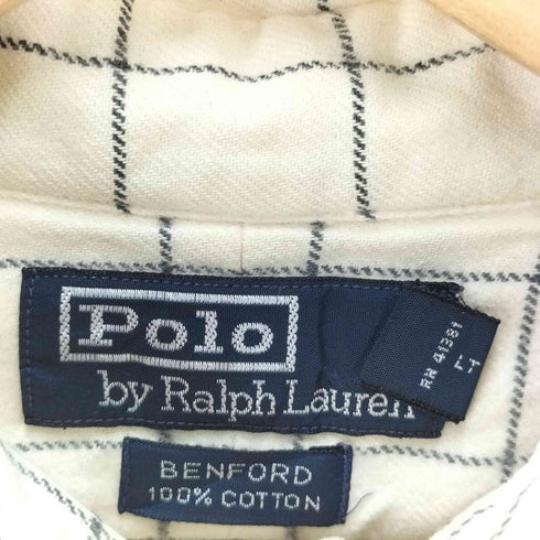 ポロバイラルフローレン Polo by RALPH LAUREN BENFORD フラップポケット チェック L/S シャツ メンズ import:M