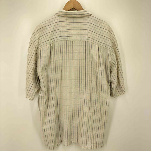 コロンビア Columbia インド綿 ストライプ S/S シャツ メンズ import:L
