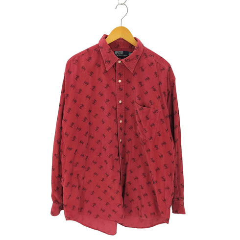 ポロバイラルフローレン Polo by RALPH LAUREN LOWELL SPORT 総柄 コーデュロイ 長袖シャツ メンズ JPN:XL