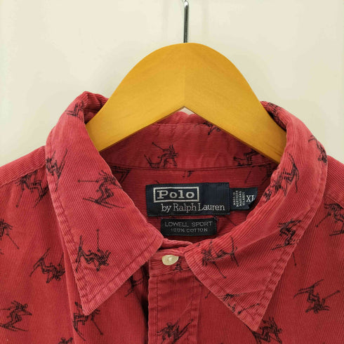 ポロバイラルフローレン Polo by RALPH LAUREN LOWELL SPORT 総柄 コーデュロイ 長袖シャツ メンズ JPN:XL