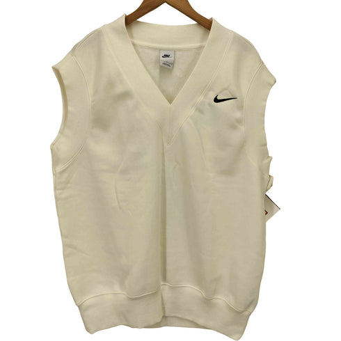 ナイキ NIKE WMNS NSW STYLE FLEECE S/L TOP スウッシュ 刺繍 Vネック スウェット ベスト ユニセックス レディース import:L