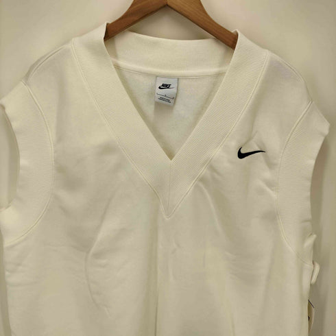 ナイキ NIKE WMNS NSW STYLE FLEECE S/L TOP スウッシュ 刺繍 Vネック スウェット ベスト ユニセックス レディース import:L