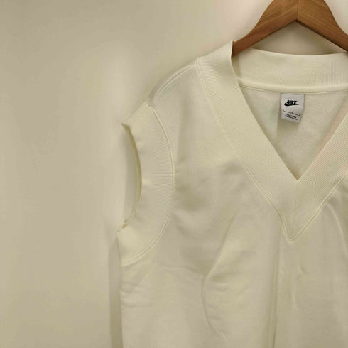 ナイキ NIKE WMNS NSW STYLE FLEECE S/L TOP スウッシュ 刺繍 Vネック スウェット ベスト ユニセックス レディース import:L