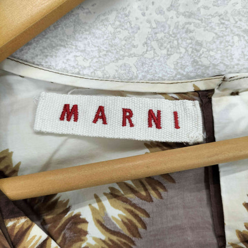 マルニ MARNI 総柄スクエアブラウス レディース