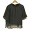 グローバルワーク GLOBAL WORK シフォンドッキング シースルーTシャツ レディース JPN:M