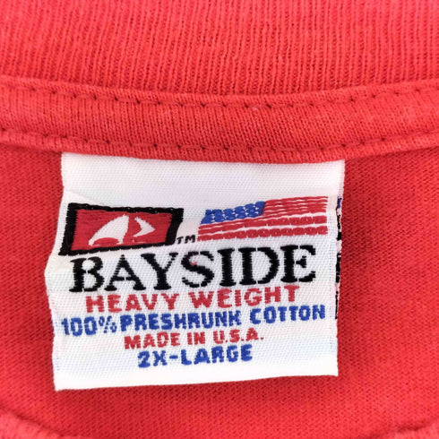 ベイサイド BAYSIDE 90s USA製 両面プリントクルーネックTシャツ メンズ 2XL
