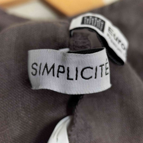 シンプリシテェ SIMPLICITE B.C STOCK 手洗い可 フレンチリネン2wayブラウス レディース