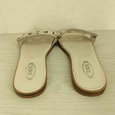 トッズ TOD’S KATE レザーフラットサンダル レディース 36