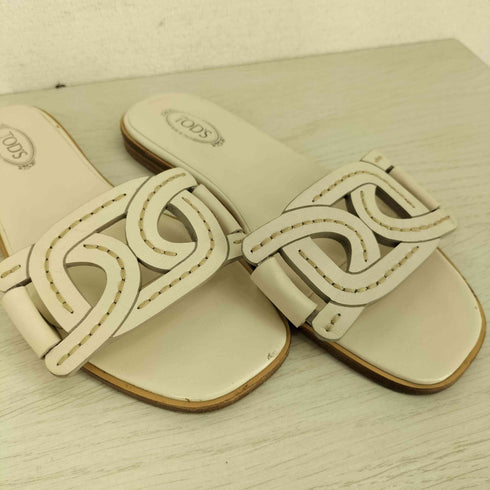 トッズ TOD’S KATE レザーフラットサンダル レディース 36