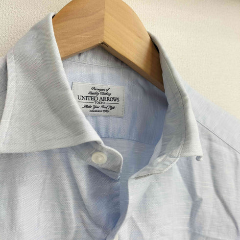 ユナイテッドアローズ UNITED ARROWS コットンリネン混 長袖 シャンブレーシャツ メンズ US:38