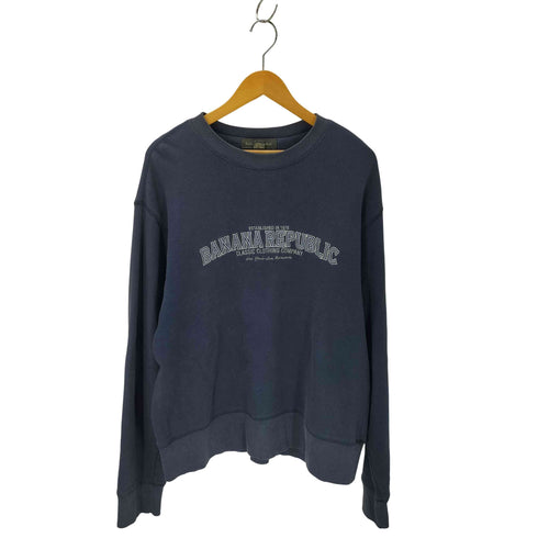 バナナリパブリック BANANA REPUBLIC 00S ロゴクルーネックスウェット メンズ JPN:M