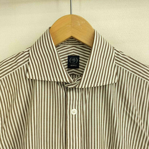 ビームスエフ BEAMS F ストライプ カッタウェイカラーシャツ メンズ JPN:S