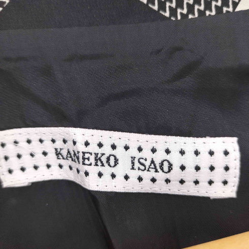 カネコイサオ KANEKO ISAO 総柄オープンカラーS/S ワンピース レディース