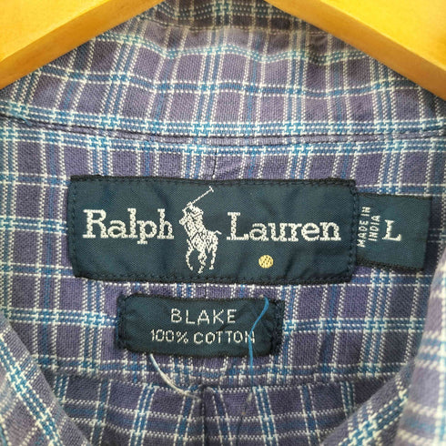 ラルフローレン RALPH LAUREN BLAKE チェック柄BDシャツ メンズ import:L