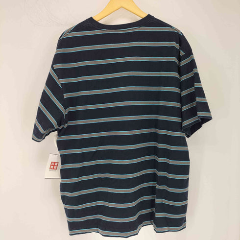 TRIANTAN ボーダークルーネック半袖Tシャツ メンズ JPN:XL