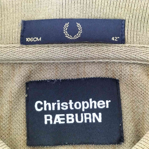 フレッドペリー FRED PERRY CHRISTOPHER RAEBURN ロゴ刺繍ポロシャツ メンズ UK:42