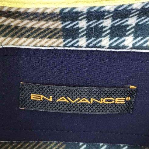 EN AVANCE MADE IN ITALY インナーチェックナイロンフーデッドコート メンズ EUR:48
