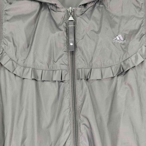 アディダス adidas ナイロンジップアップフーデッドベスト レディース JPN:XL