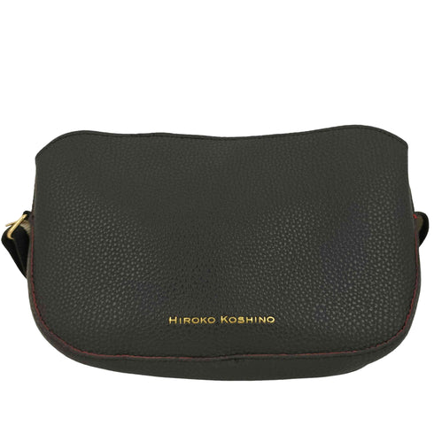 ヒロココシノ HIROKO KOSHINO ロゴ レザー ショルダー バッグ レディース