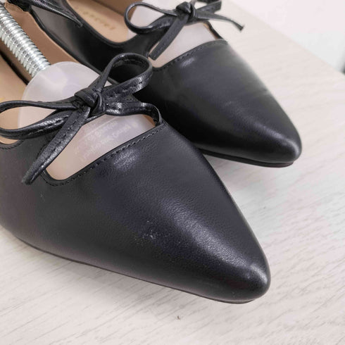 シップス SHIPS quaranciel 25ss リボン ポインテッド トゥ フラット シューズ レディース JPN:24