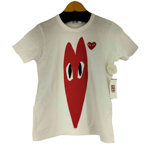 プレイコムデギャルソン PLAY COMME des GARCONS フロントプリント S/S Tシャツ レディース JPN:M