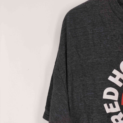 バンドプリントクルーネックTシャツ メンズ 2XL
