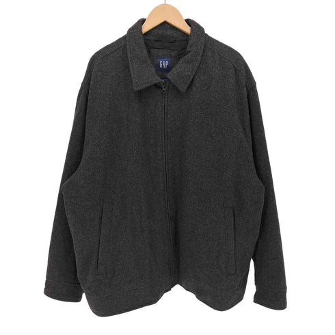 ギャップ Gap 00s OLD 裏地キルティング ウール ジップアップ ジャケット メンズ import:XXL