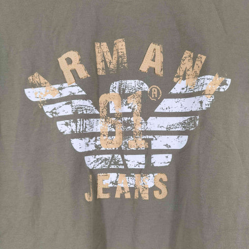 アルマーニジーンズ ARMANI JEANS フロントプリント S/S Tシャツ レディース EUR:42