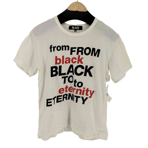 ブラックコムデギャルソン BLACK COMME des GARCONS from black to eternity フロントプリントTee メンズ JPN:M