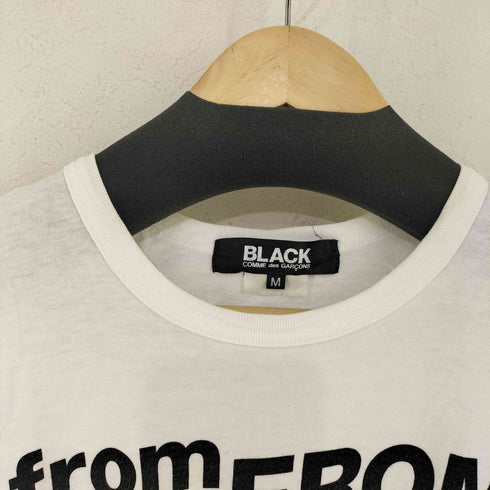 ブラックコムデギャルソン BLACK COMME des GARCONS from black to eternity フロントプリントTee メンズ JPN:M