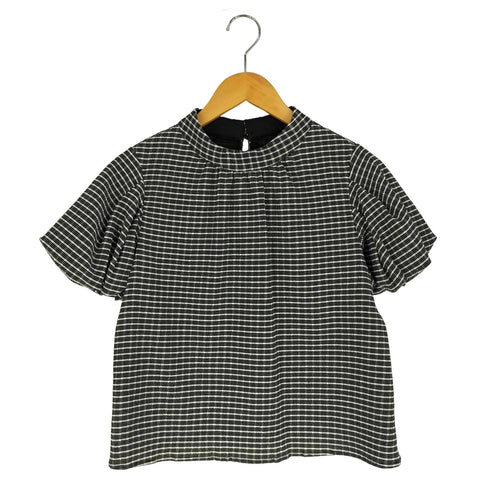 プロポーションバイボディードレッシング PROPORTION BODY DRESSING バルーンスリーブチェックブラウス レディース JPN:M