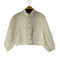 ザラ ZARA ビジューボタン L/S シャツ レディース import:M