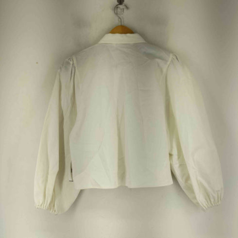 ザラ ZARA ビジューボタン L/S シャツ レディース import:M