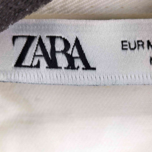 ザラ ZARA ビジューボタン L/S シャツ レディース import:M