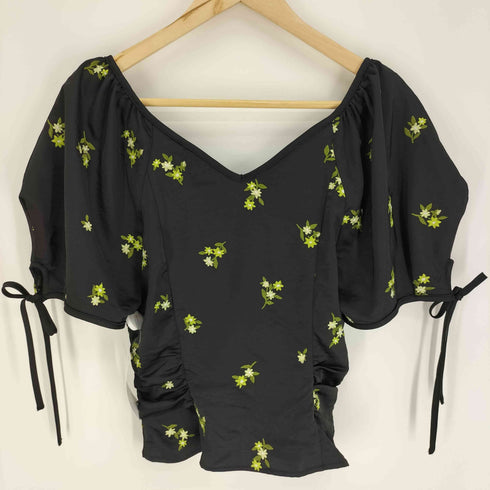 マウジー moussy 24SS BUTTERFLY SLEEVE バタフライ スリーブ ブラウス レディース JPN:1