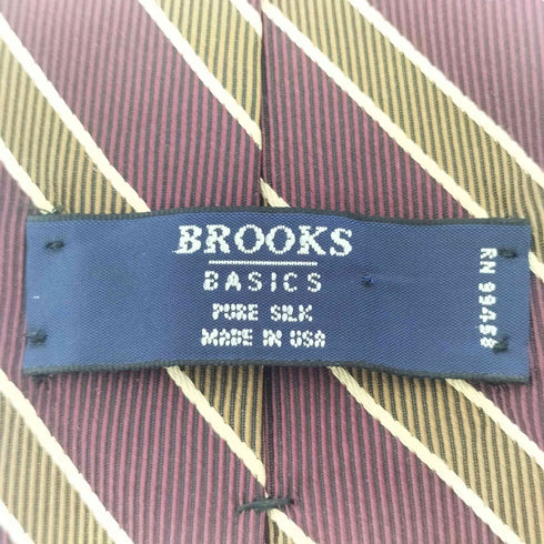 ブルックスブラザーズ BROOKS BROTHERS レジメンタル柄 ネクタイ USA製 メンズ