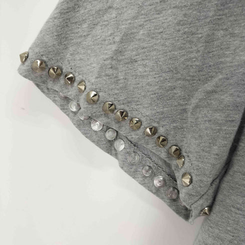 袖スタッズ S/S バンドTシャツ レディース