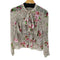 ザラ ZARA L/S 総柄ボウタイブラウス レディース import:XS