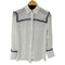 ザラ ZARA L/S コントラストテクスチャーシャツ レディース import:XS