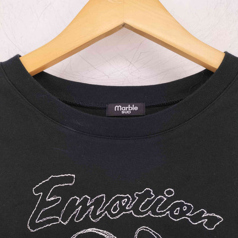マーブルシュッド Marble Sud 刺繍 ステッチワーク クルーネックTシャツ レディース