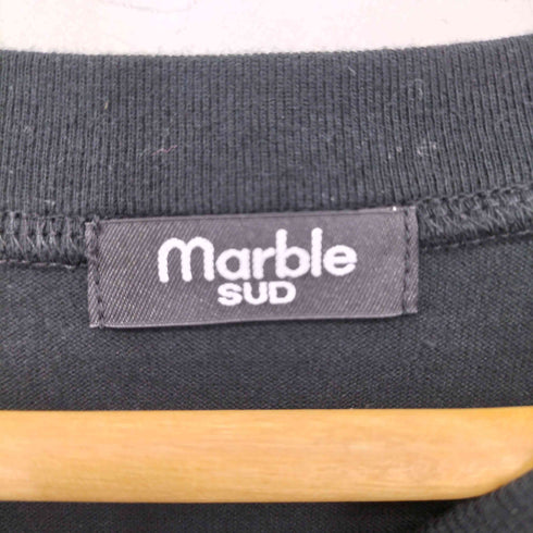 マーブルシュッド Marble Sud 刺繍 ステッチワーク クルーネックTシャツ レディース